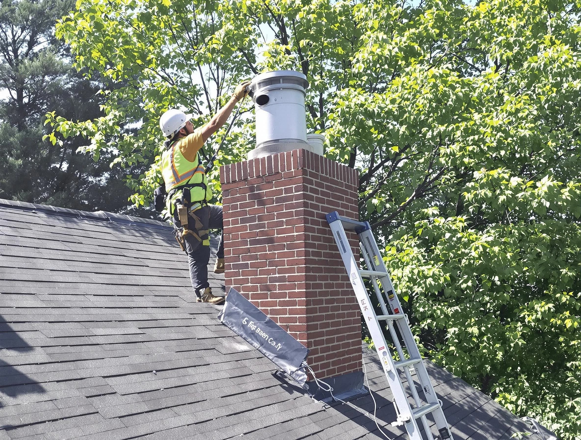 Chimney liner inspection by Lower Burrell Chimney Sweep in Lower Burrell, PA