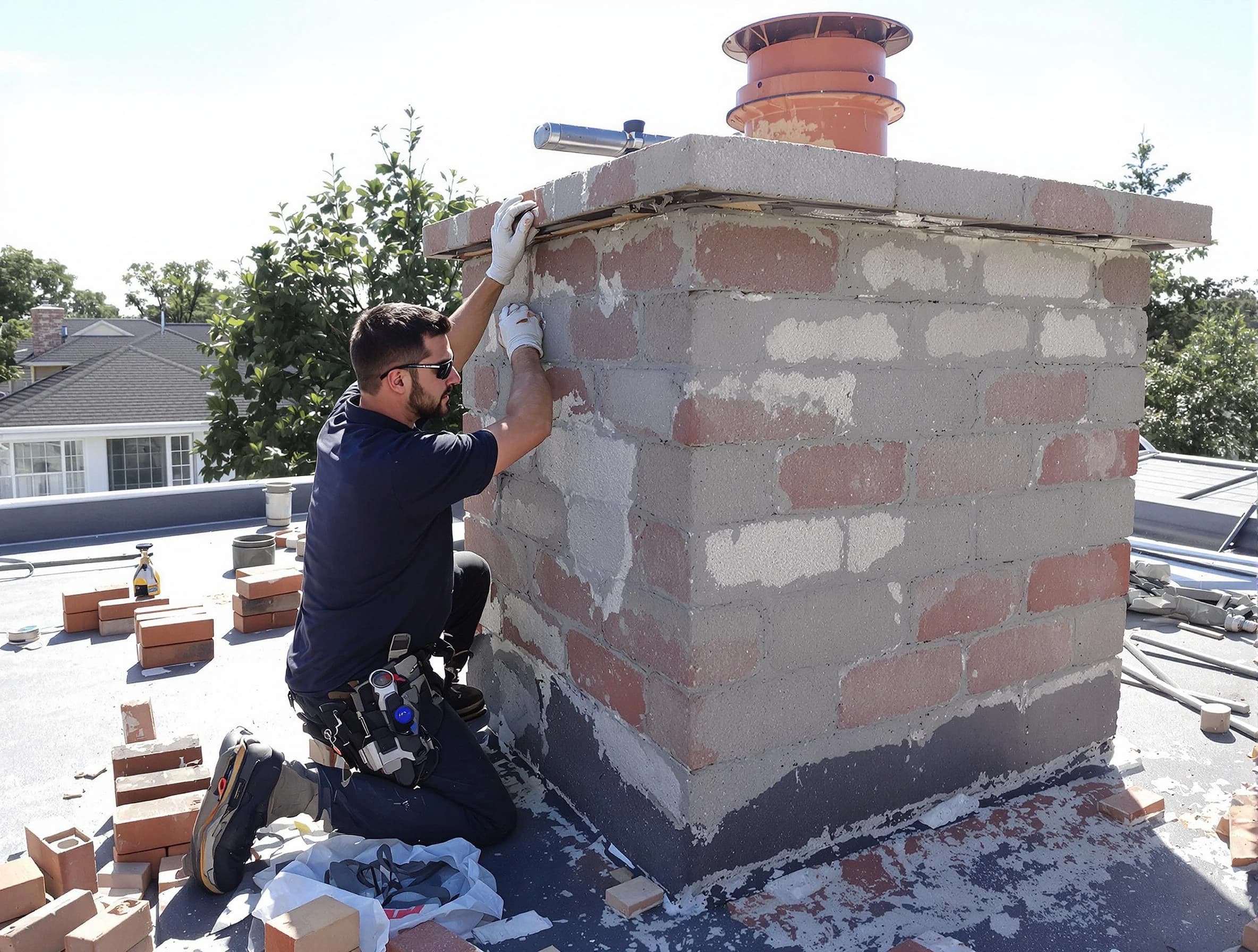 Advanced chimney repair process by Lower Burrell Chimney Sweep in Lower Burrell, PA