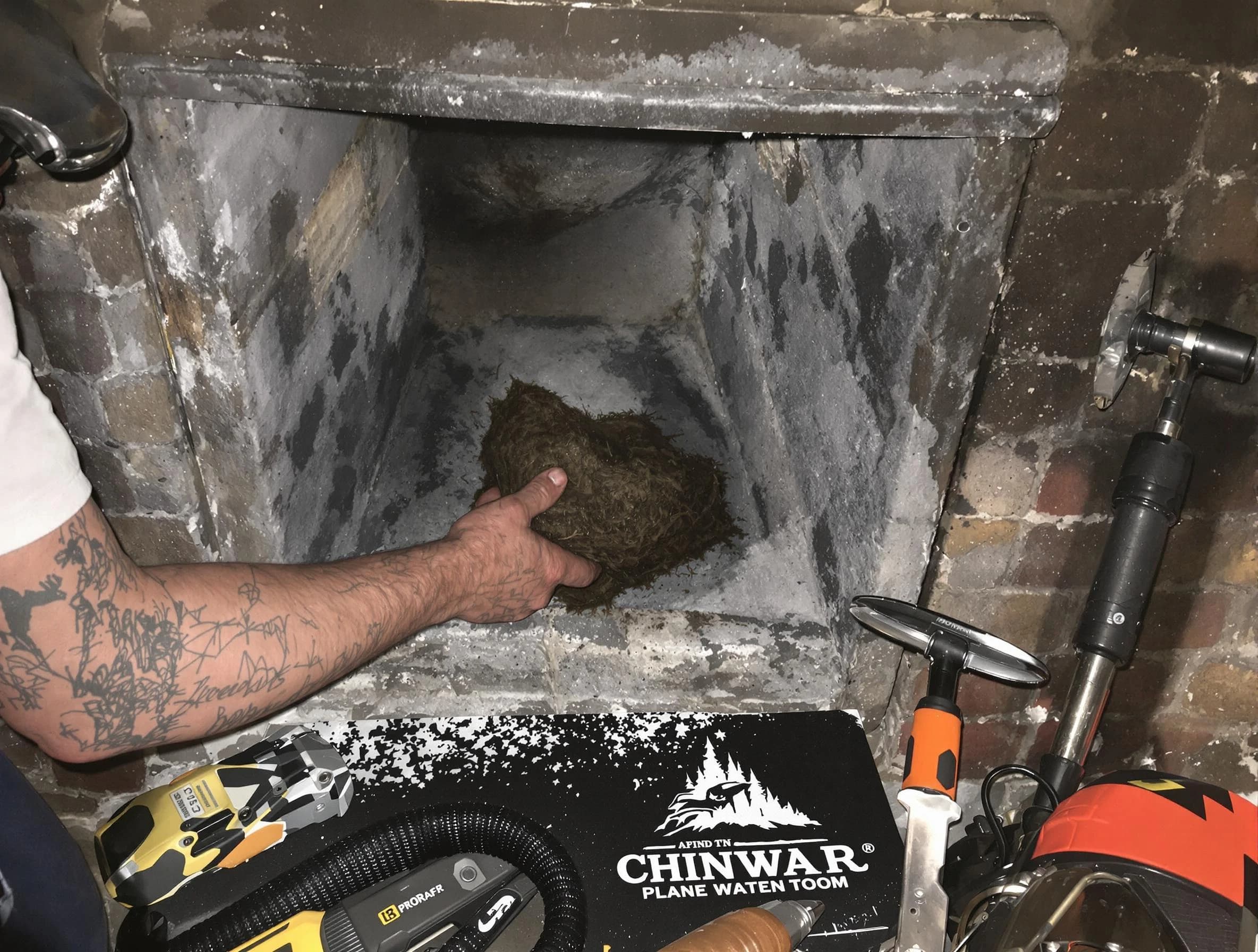 Lower Burrell Chimney Sweep safely removing debris and screening chimney in Lower Burrell, PA