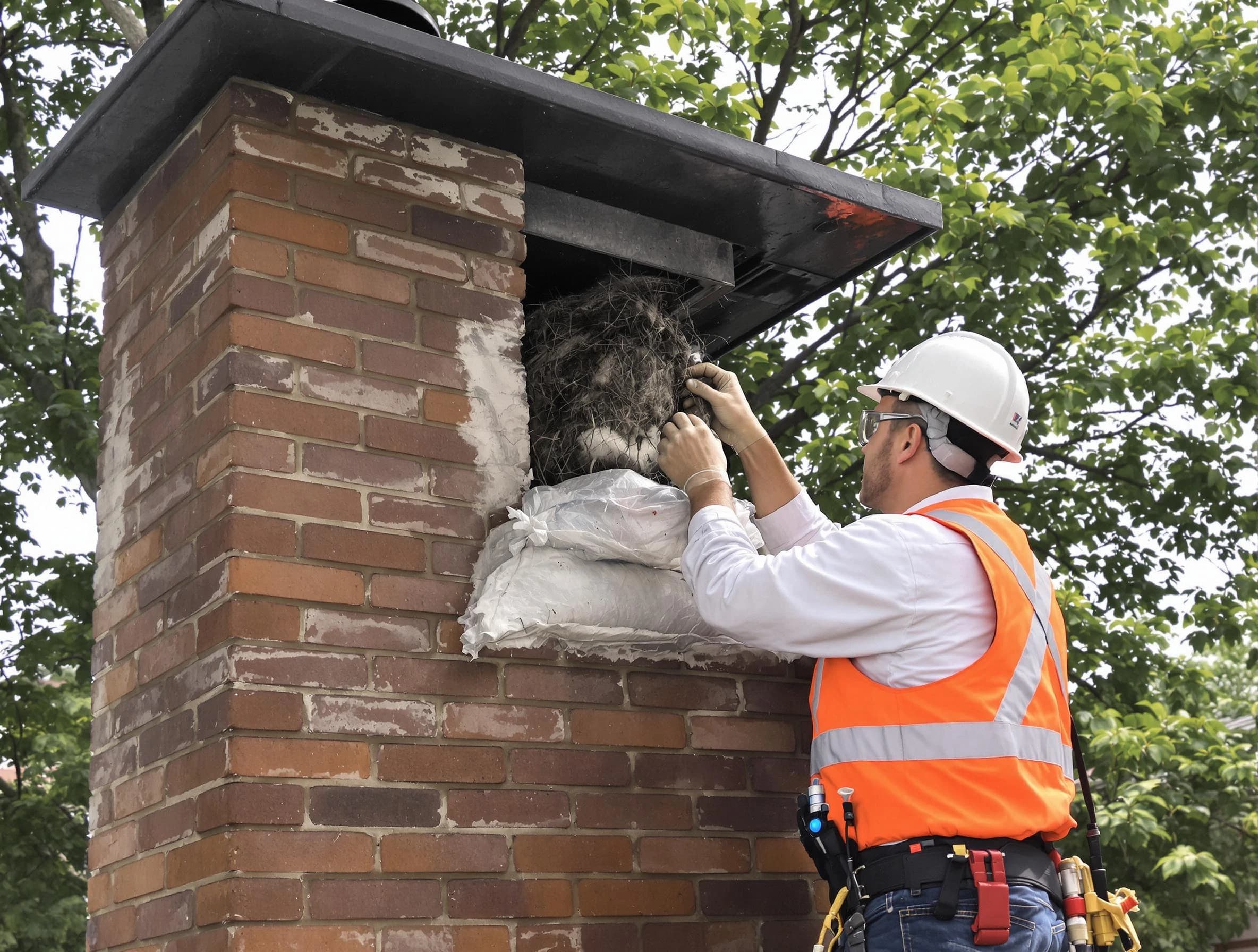 Humane removal of debris and animals by Lower Burrell Chimney Sweep in Lower Burrell, PA