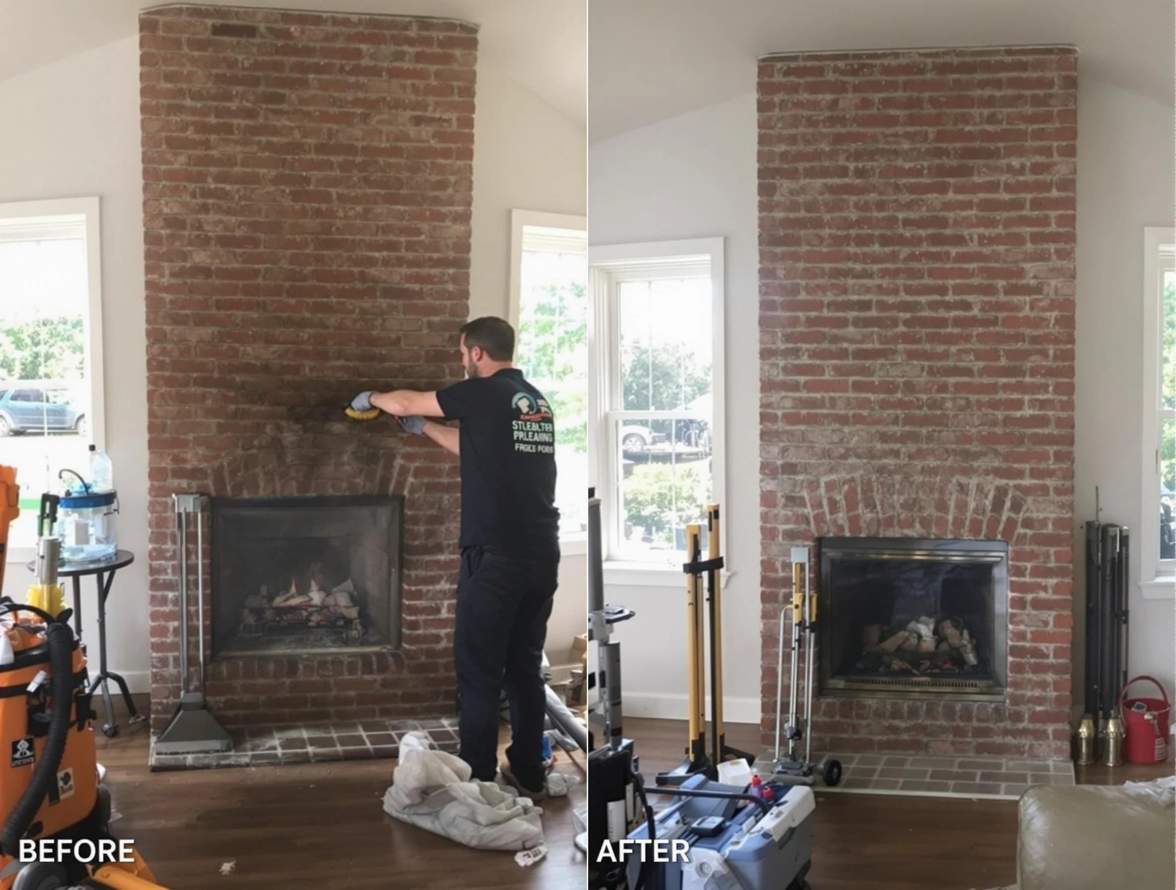 Finished chimney sweeping service by Lower Burrell Chimney Sweep in Lower Burrell, PA