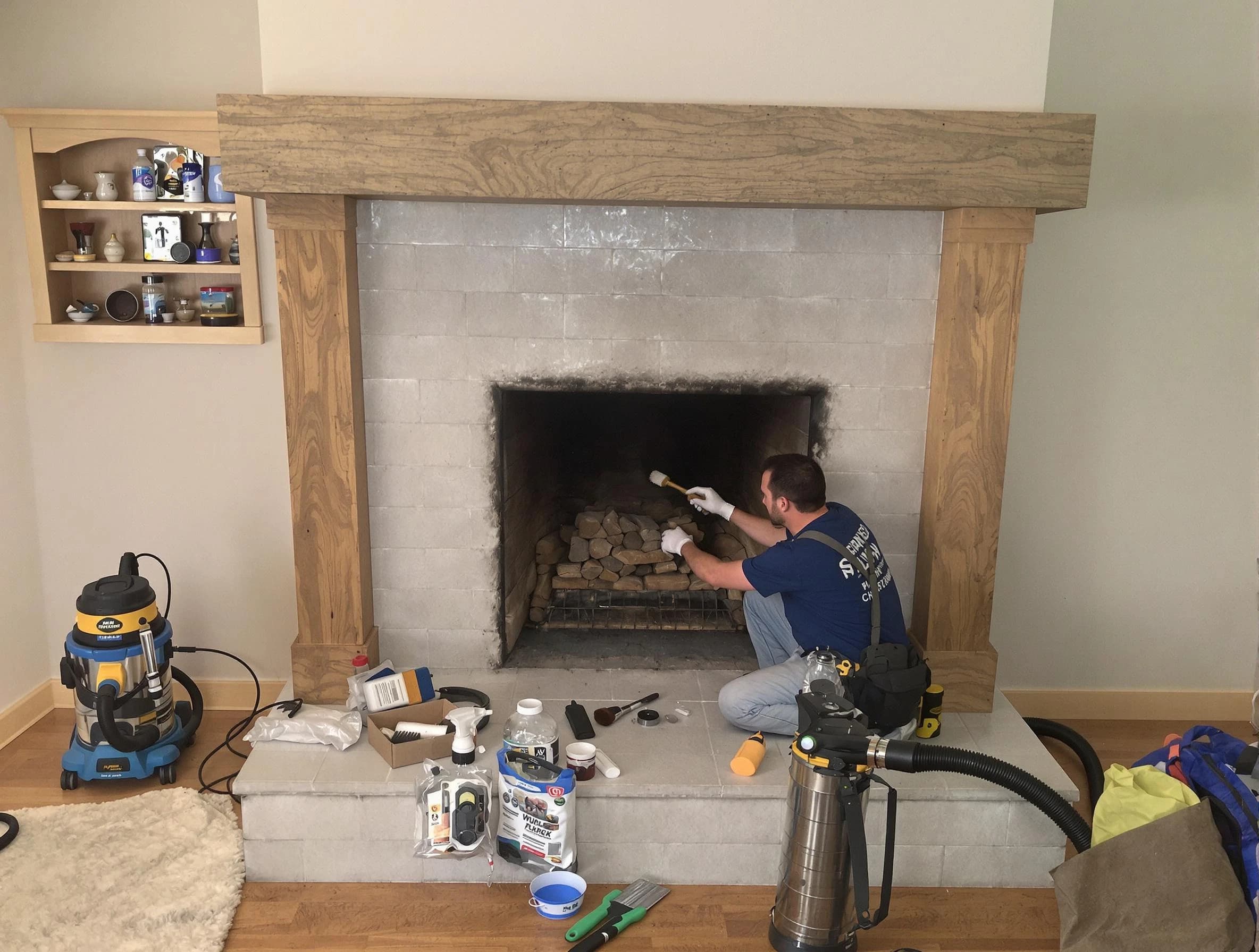 Detailed creosote removal process by Lower Burrell Chimney Sweep in Lower Burrell, PA