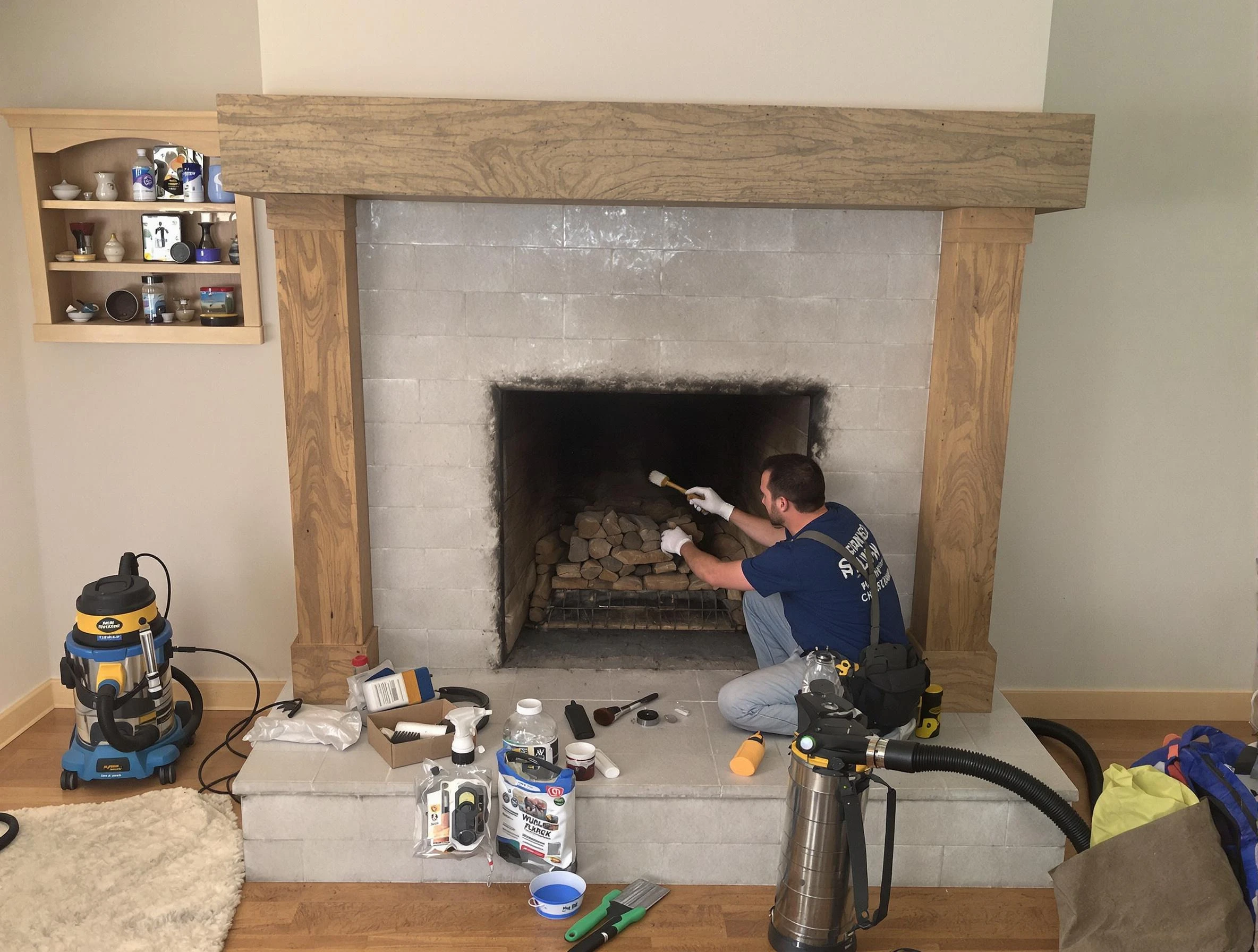 Detailed creosote removal process by Lower Burrell Chimney Sweep in Lower Burrell, PA